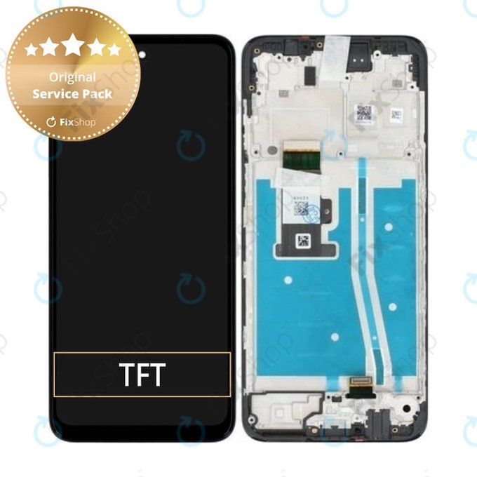Motorola Moto G53 5G - LCD zaslon + steklo na dotik + okvir (Black) - 5D68C22150 Genuine Service Pack