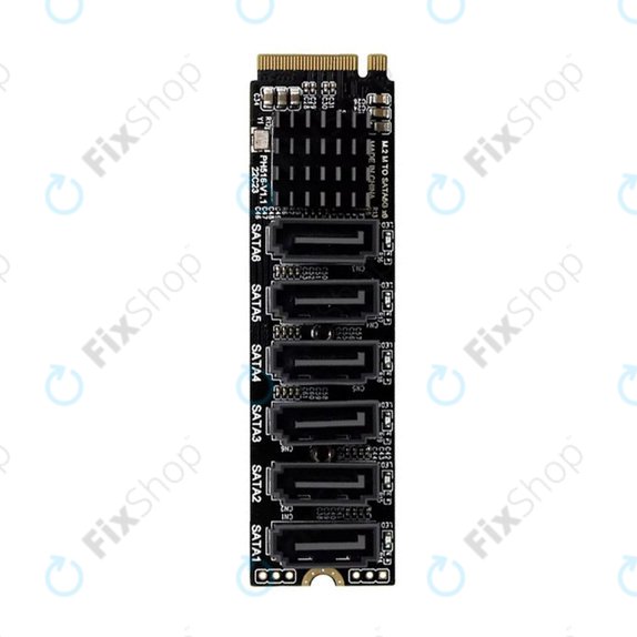 Razširitvena kartica M.2 NVMe s 6 vrati SATA III