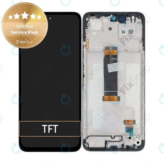 Xiaomi Redmi 13 4G, Redmi 13 5G, Poco M6 4G - LCD zaslon + steklo na dotik + okvir - 560001N19A00 Genuine Service Pack