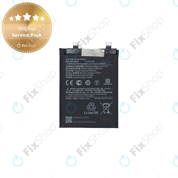 Xiaomi Redmi Note 13 Pro+ 23090RA98C - Baterija BM5U 5000mAh - 1330103000037B Genuine Service Pack