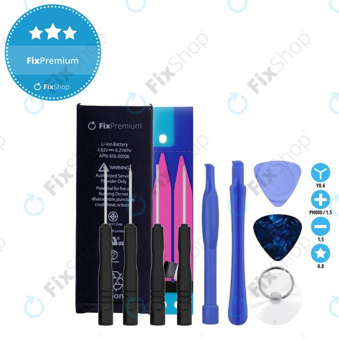 Apple iPhone SE - Baterija  1624mAh FixPremium + Lepilo pod baterijo + Set orodij - Multipack