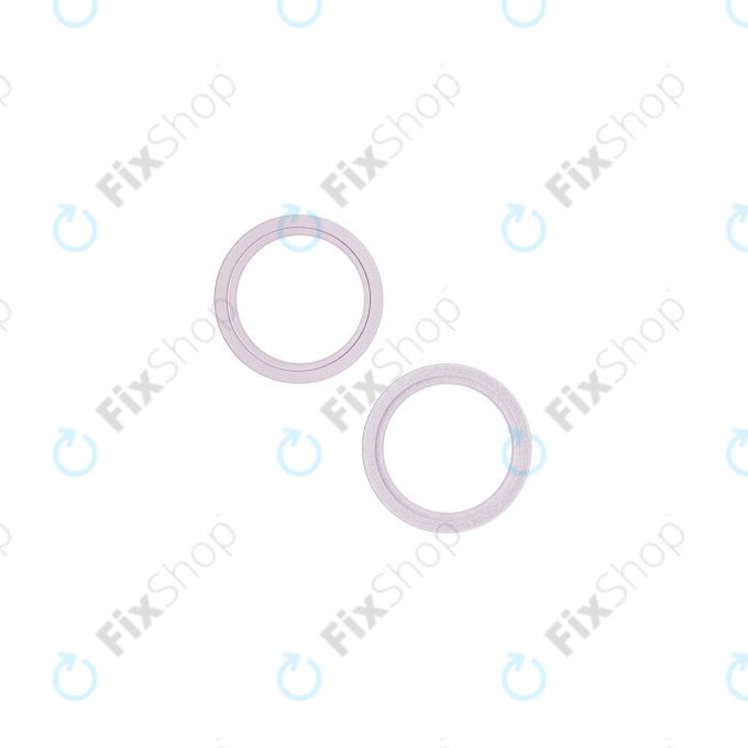 Apple iPhone 13, 13 Mini - Stekleni okvir zadnje kamere (Pink) - 2 kosa