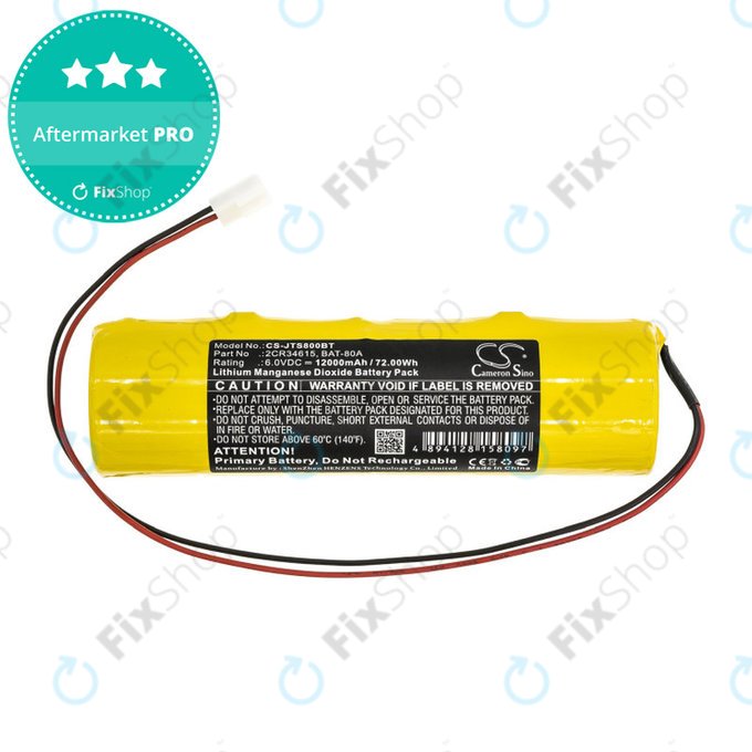 Baterija za Jablotron JA80A, 12000mAh, Li-MnO2, 6V, 2CR34615, HQ