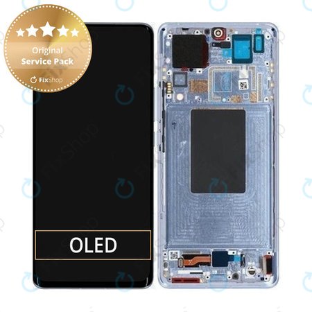 Xiaomi 12 Pro 2201122C 2201122G - LCD zaslon + steklo na dotik + okvir (Blue) - 56000400L200, 56000900L200 Genuine Service Pack