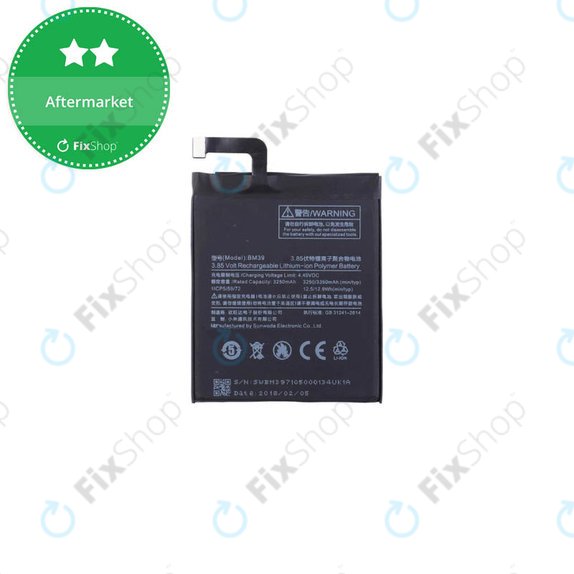 Xiaomi Mi6 - Baterija BM39 3350mAh