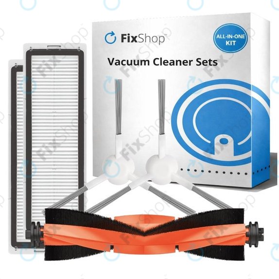 Komplet nadomestnih delov za Xiaomi Robot Vacuum X10 (1x Glavna krtača, 2x Filtri, 2x Stranski krtači)