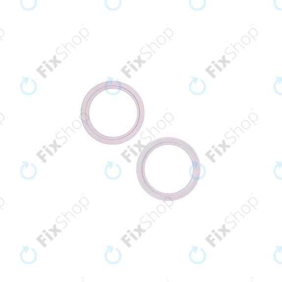 Apple iPhone 13, 13 Mini - Stekleni okvir zadnje kamere (Pink) - 2 kosa