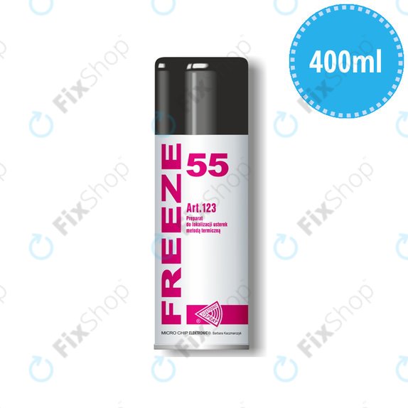 Freeze 55 - Zamrzovalni sprej -55°C (neprevodno, vnetljivo) - 400 ml
