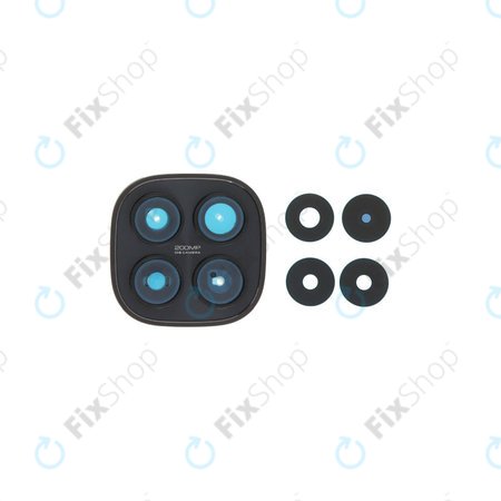 Steklo zadnje kamere z okvirjem za Xiaomi Redmi Note 15 Pro 5G, Black