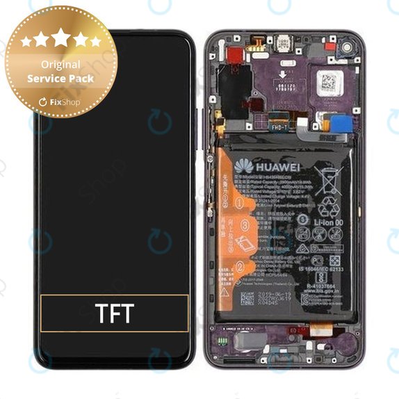 Huawei Honor 20 Pro - LCD zaslon + steklo na dotik + okvir + baterija (Purple) - 02352VKJ Genuine Service Pack