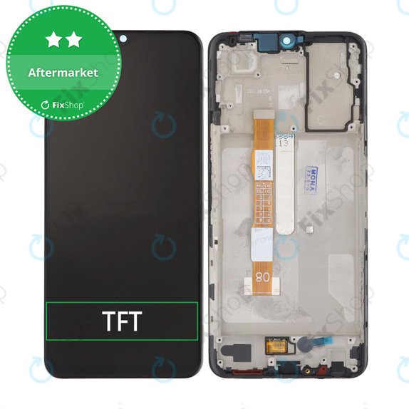 Vivo Y76 5G - LCD zaslon + steklo na dotik + okvir (Midnight Space) TFT