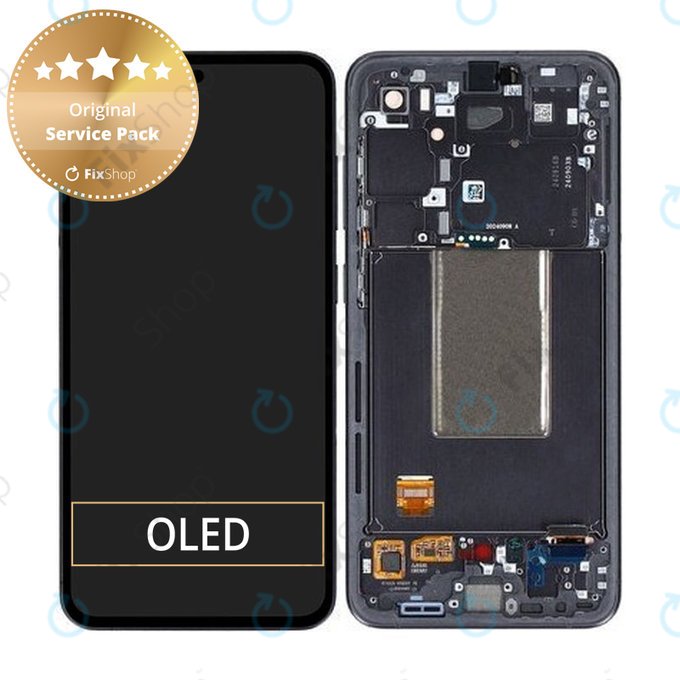 Samsung Galaxy S24 FE - LCD zaslon + steklo na dotik + okvir (Graphite) - GH82-35848A Genuine Service Pack