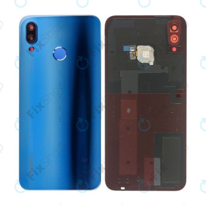 Huawei P20 Lite - Pokrov baterije + čitalec prstnih odtisov (Klein Blue) - 02351VTV, 02351VNU Genuine Service Pack