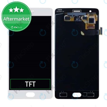 OnePlus 3T - LCD zaslon + steklo na dotik (White) TFT