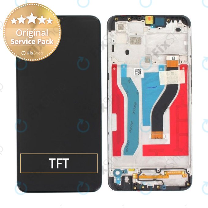 Samsung Galaxy A10s A107F - LCD zaslon + steklo na dotik + okvir (Black) - GH81-17482A, GH81-20306A Genuine Service Pack