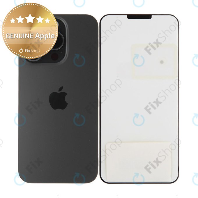 Steklo zadnjega ohišja za iPhone 15 Pro | Black Titanium | 661-35700 | Genuine Apple