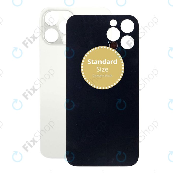 Apple iPhone 12 Pro Max - Steklo zadnjega ohišja (White)