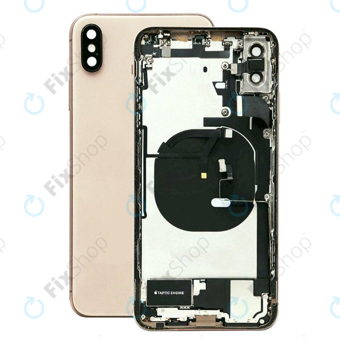 Apple iPhone XS Max - Zadnje ohišje z majhnimi deli (Gold)