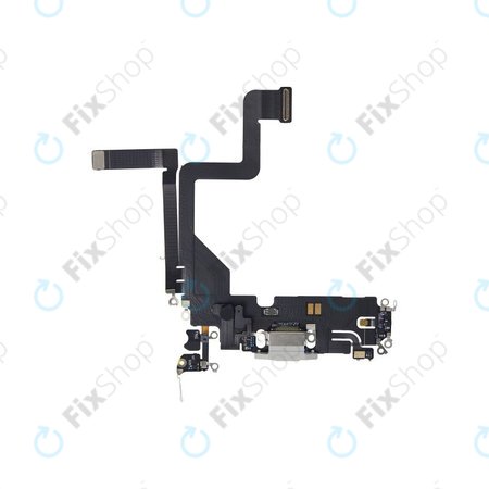 Apple iPhone 14 Pro - Konektor za polnjenje + Flex kabel (Silver)