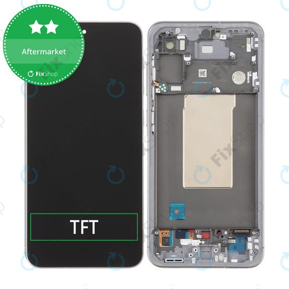 Samsung Galaxy A56 A566E - LCD zaslon + steklo na dotik + okvir (Awesome Lightgray) TFT