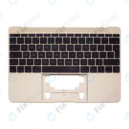 Apple MacBook 12" A1534 (Early 2015 - Mid 2017) - Zgornji okvir tipkovnice + tipkovnica UK (Gold)