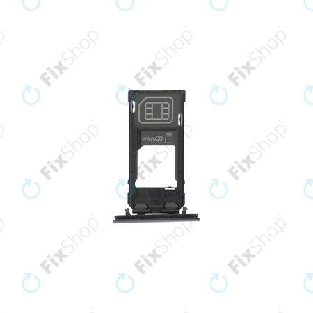 Sony Xperia XZ2 Compact - Reža za kartico SIM (Liquid Black) - 1313-0940 Genuine Service Pack