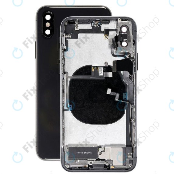 Apple iPhone X - zadnje ohišje z majhnimi deli (Space Grey)