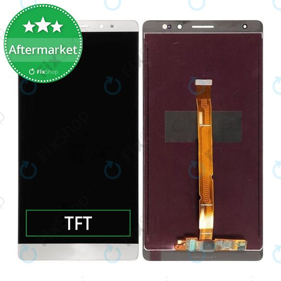 Huawei Mate 8 - LCD zaslon + steklo na dotik (White) TFT