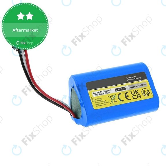 Ecovacs Deebot Slim-series, DA-series, D-series - Baterija DA60-Darfon Li-Ion 10.8V 3400mAh