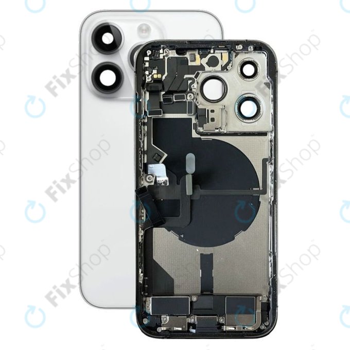 Apple iPhone 14 Pro - Zadnje ohišje z majhnimi deli (Silver)