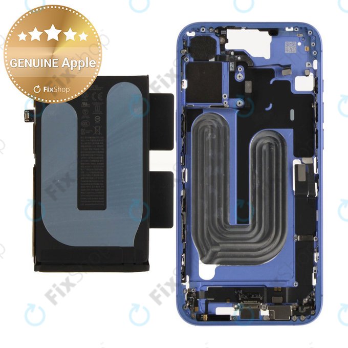 Srednji okvir z baterijo za iPhone 16 Plus | Blue | ZD076-00687 | Genuine Apple