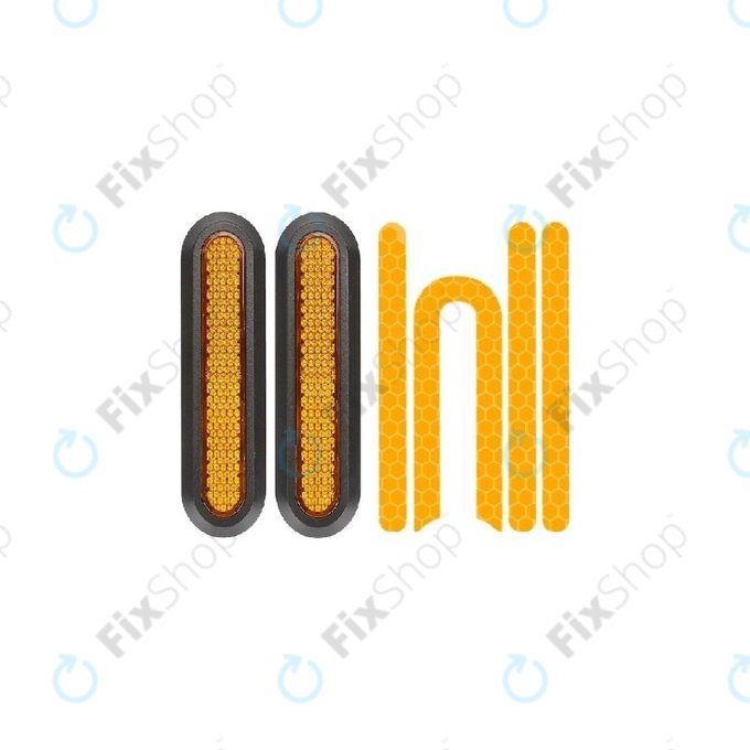 Xiaomi Mi Electric Scooter 1S, 2 M365, Essential, Pro, Pro 2 - Okras na strani zadnjega kolesa + odsevni trak (Yellow)