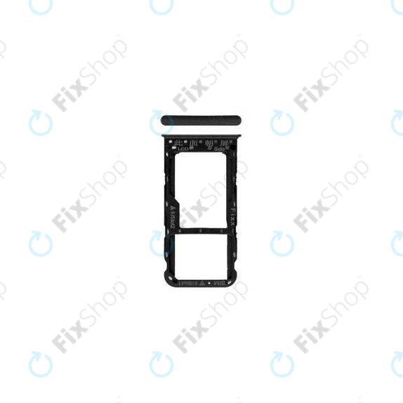 Huawei P Smart FIG-L31 - SIM/SD reža (Black) - 51661HCM, 51661HCT Genuine Service Pack