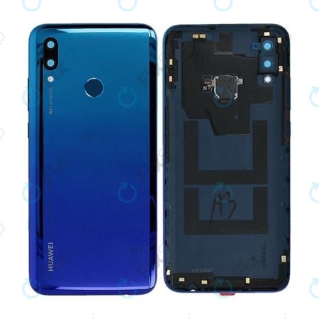 Huawei P Smart (2019) - Pokrov baterije + senzor prstnih odtisov (Aurora Blue) - 02352HTV, 02352JFD Genuine Service Pack