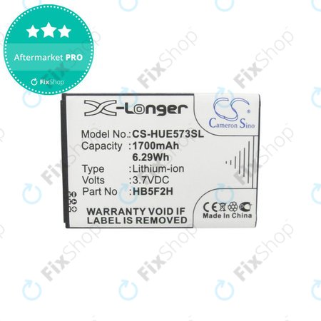 Baterija za Huawei E5330, 1700mAh, Li-Ion, 3.7V, HB5F2H, HQ