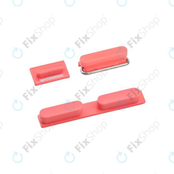 Apple iPhone 5C - Gumbi za napajanje + glasnost + tihi način (Red)