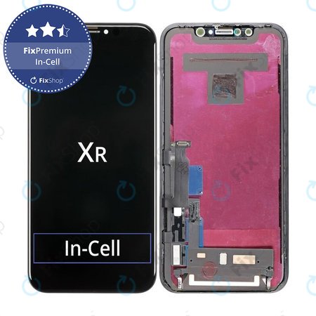 Apple iPhone XR - LCD zaslon + steklo na dotik + okvir In-Cell FixPremium
