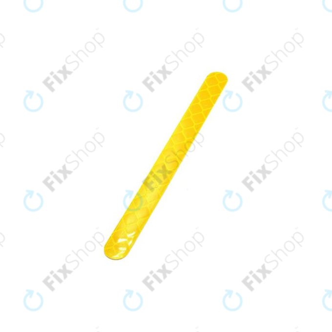 Xiaomi Mi Electric Scooter 1S, 2 M365, Essential, Pro, Pro 2 - Odsevna nalepka pokrova Motorja - Tip I (Yellow) - C002550015200 Genuine Service Pack