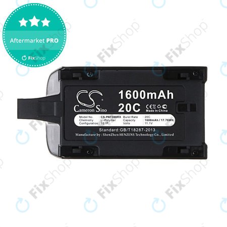 Baterija za Parrot Bebop Drone 3.0, Mini Quadcopter, 1600mAh, Li-Pol, 11.1V, HQ