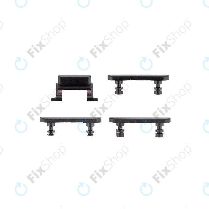 Apple iPhone 7 Plus - Set gumbov za glasnost + vklop + tihi način (Black)