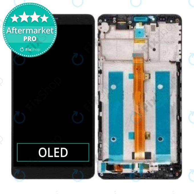 Huawei Mate 7 - LCD zaslon + steklo na dotik + okvir (Obsidian Black) TFT