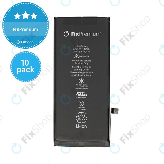 Apple iPhone XR - Baterija 2942mAh FixPremium (10 Pack)
