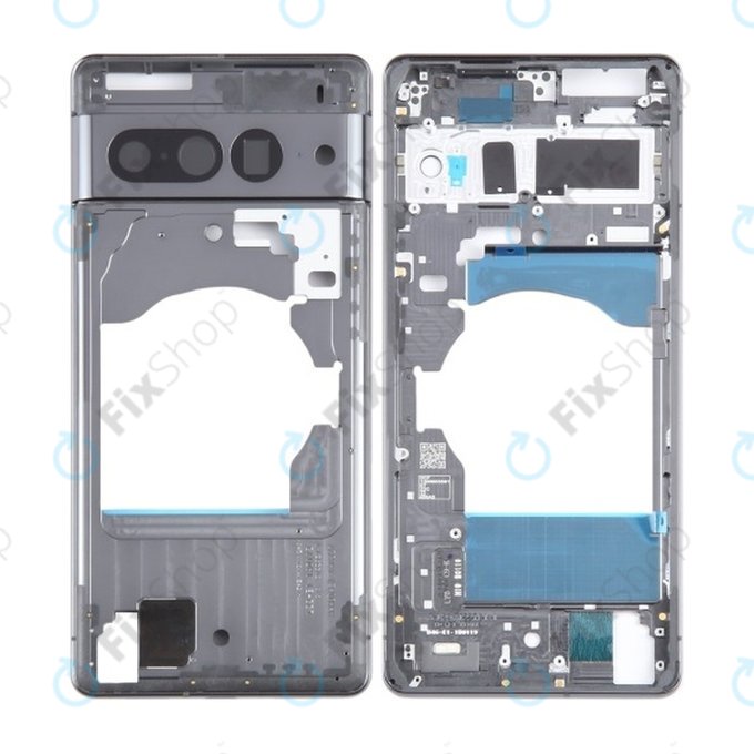 Google Pixel 7 Pro GP4BC GE2AE - srednji okvir (obsidian)