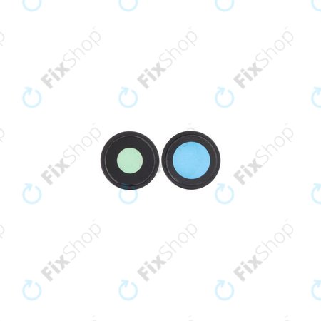 Apple iPhone 16, 16 Plus - Steklo zadnje kamere z okvirjem (Black) - 2 kosa