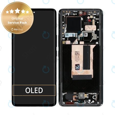 Xiaomi 13 Ultra - LCD zaslon + steklo na dotik + okvir (Black) - 56000600M100 Genuine Service Pack