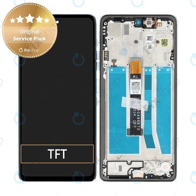 Motorola Moto G75 5G - LCD zaslon + steklo na dotik + okvir (Succulent Green) - 5D68C29068 Genuine Service Pack