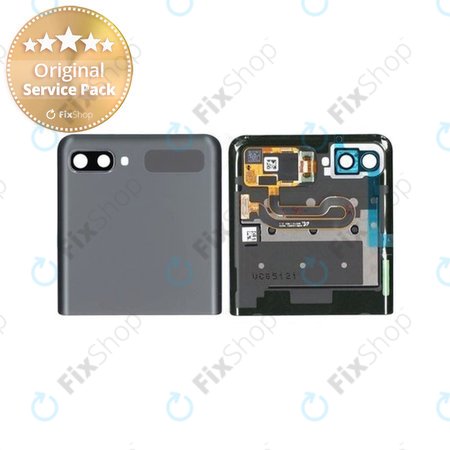 Samsung Galaxy Z Flip 5G F707B - LCD zaslon + steklo na dotik + okvir (zunanji) (Mystic Gray) - GH96-13806A Genuine Service Pack