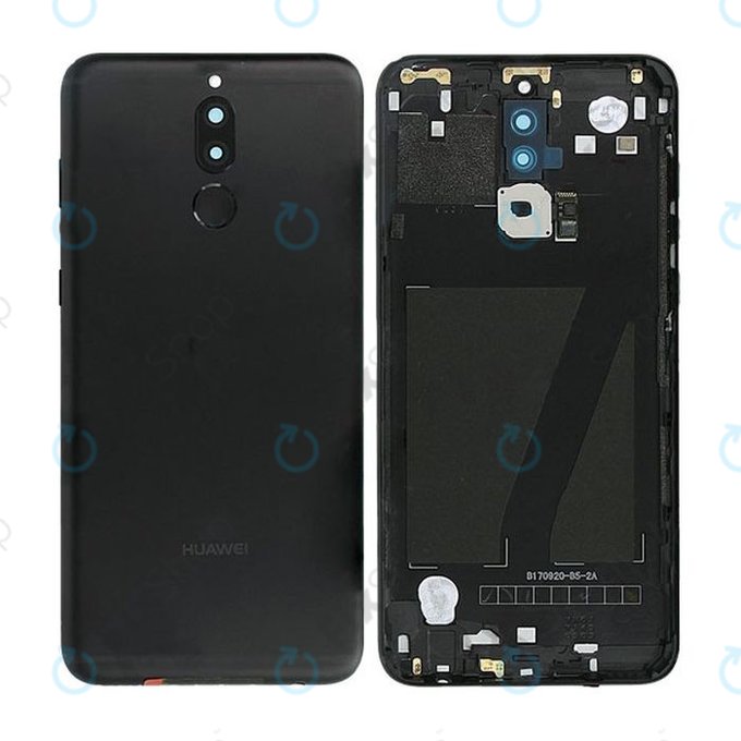 Huawei Mate 10 Lite RNE-L21 - Pokrov baterije + senzor prstnih odtisov (Black) - 02351QPC Genuine Service Pack