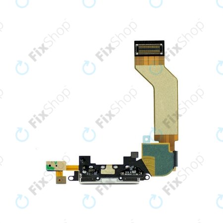Apple iPhone 4S - Konektor za polnjenje + mikrofon + fleksibilni kabel (White)