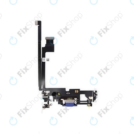 Apple iPhone 12 Pro Max - Konektor za polnjenje + Flex kabel (Blue)